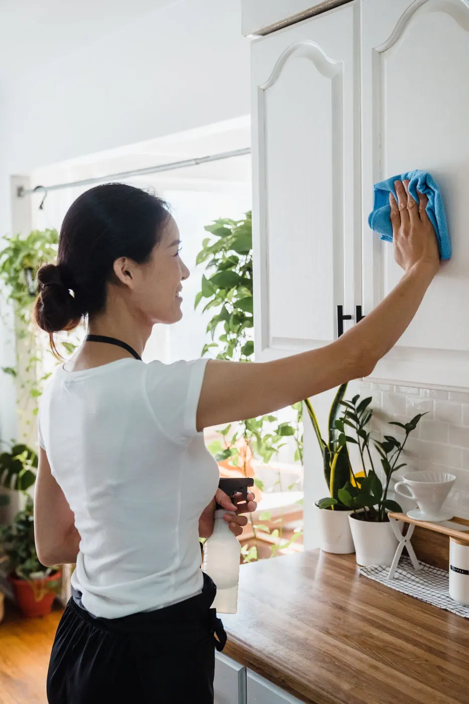 Cupboard door cleaning
