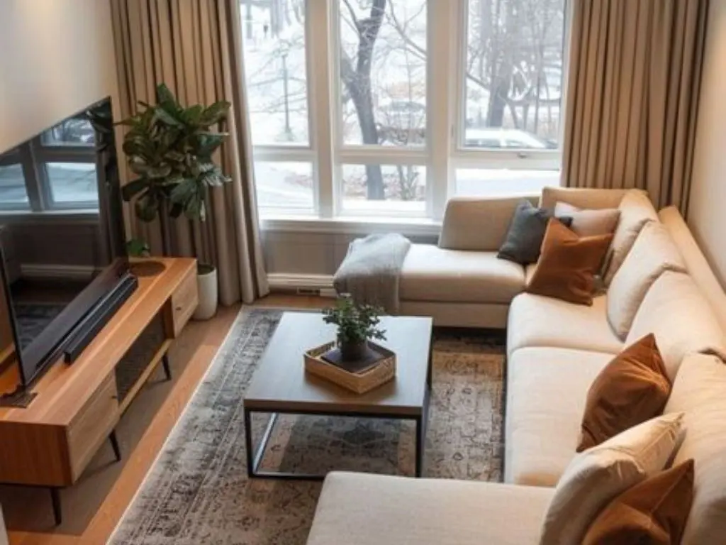After cleaned living room