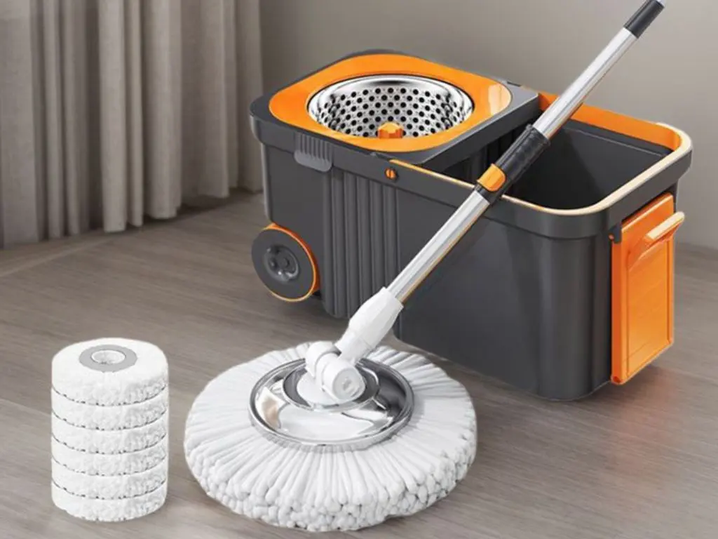 modern mop and bucket