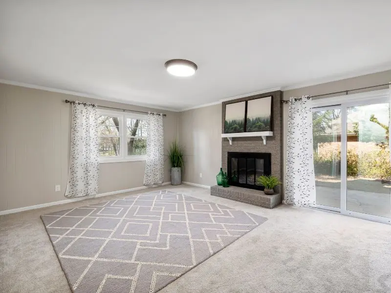 Freshly cleaned carpet in Dublin living room