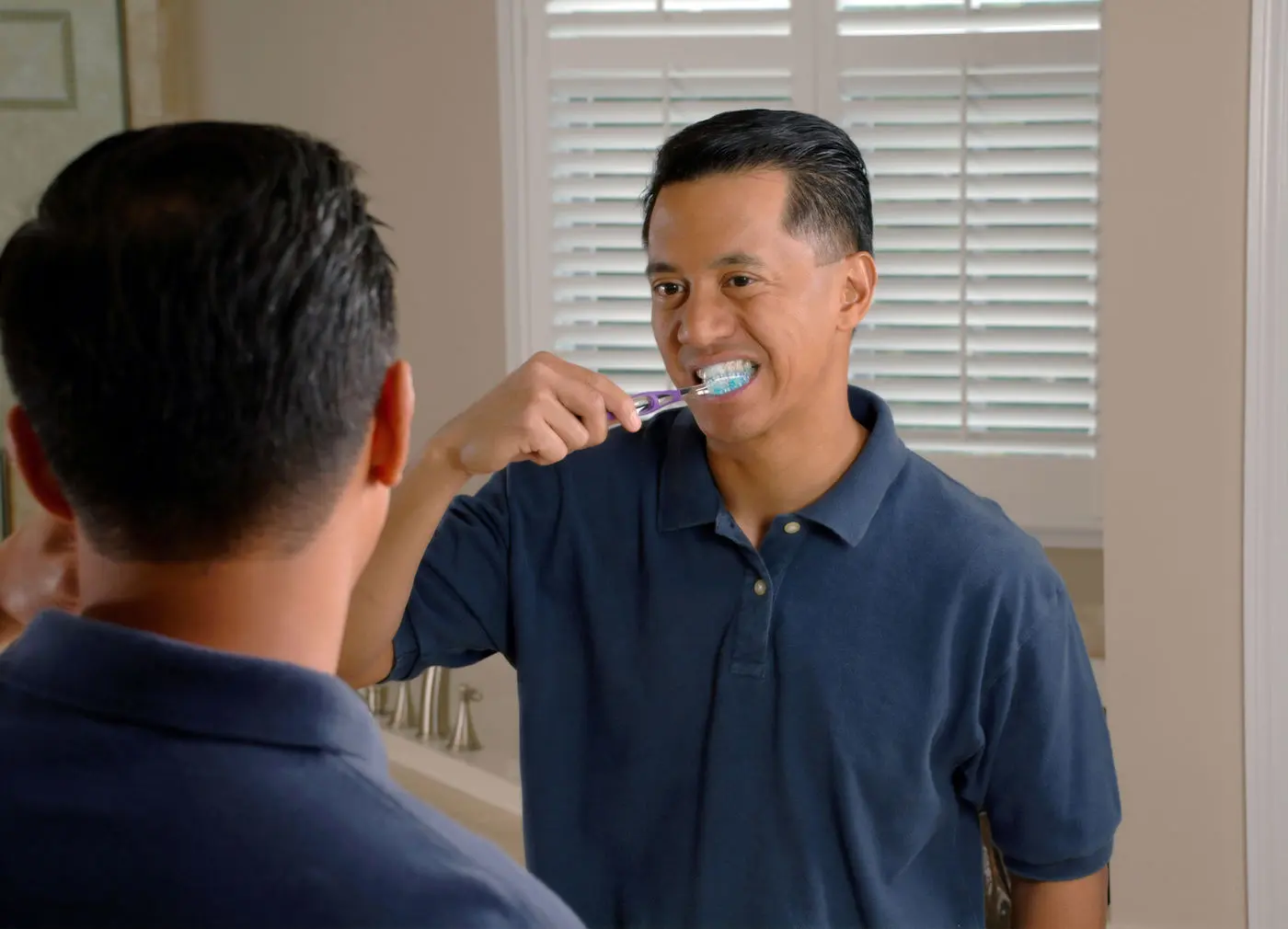 Brushing teeth